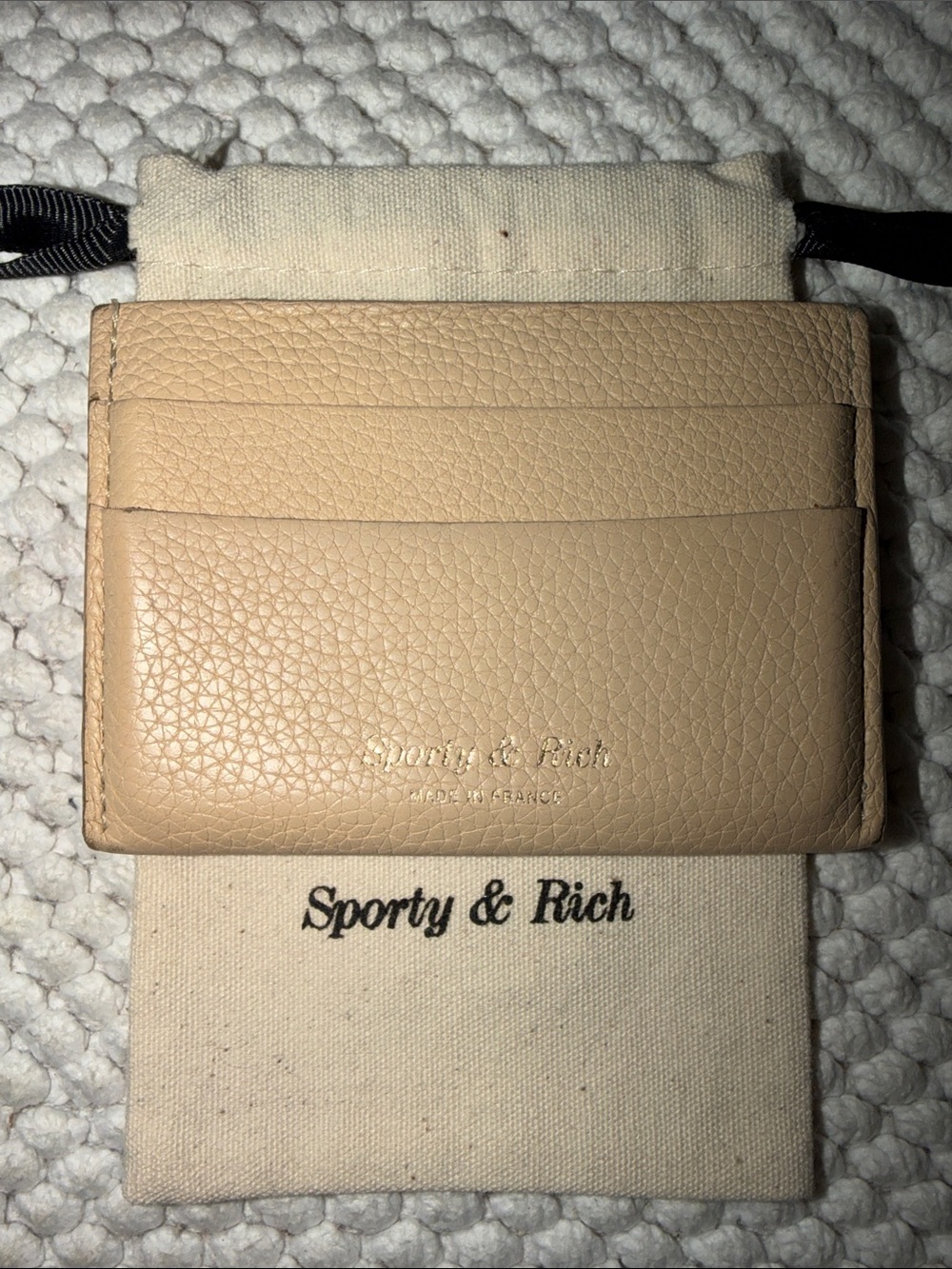 Sporty & Rich Leather Cardholder Wallet